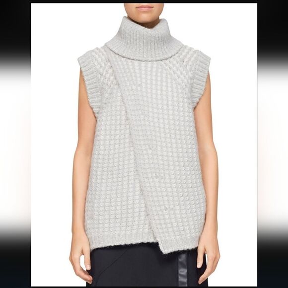 3.1 Phillip Lim Fisherman  Chunky Rib Cowl Neck Sleeveless Sweater - Picture 11 of 11
